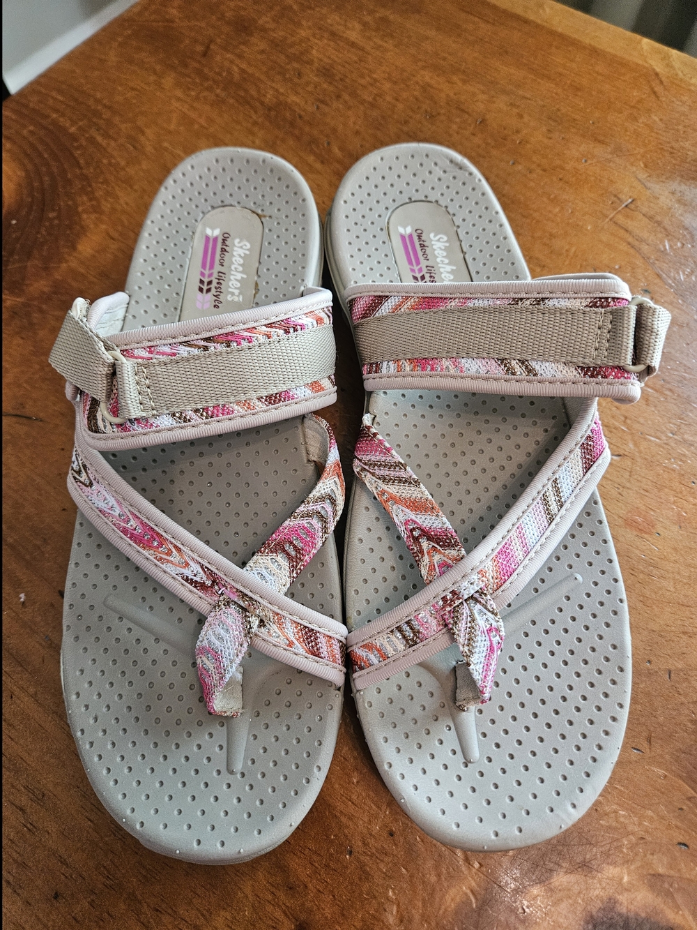 Skechers Pink Gray Sport Sandals- Nwot - Picture 2 of 5